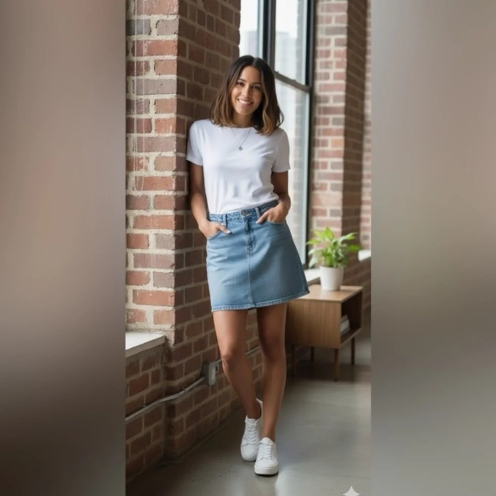 Levi’s 100% cotton natural fibers/ fabric Denim Blue Skirt
